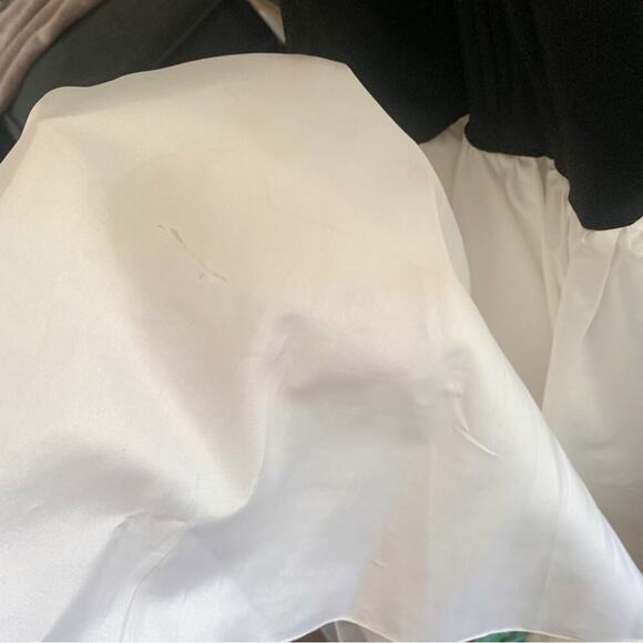 VTG Dave & Johnny 1980s Prom Dress Mesh Neckline Oversized Bow 9/10 JR HOCO Prom - Picture 15 of 15